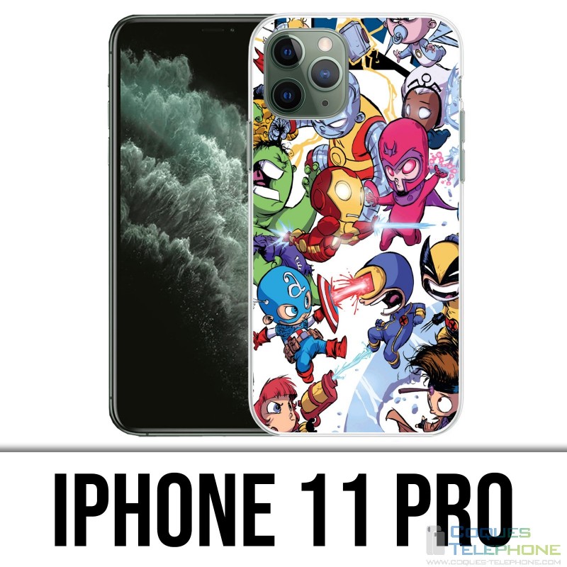Funda para iPhone 11 Pro - Cute Marvel Heroes