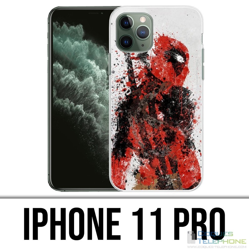 Custodia per iPhone 11 Pro - Deadpool Paintart