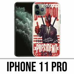 Coque iPhone 11 PRO - Deadpool Président