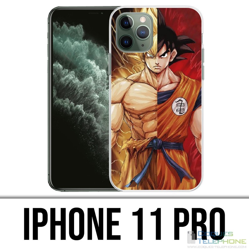 Coque iPhone 11 PRO - Dragon Ball Goku Super Saiyan