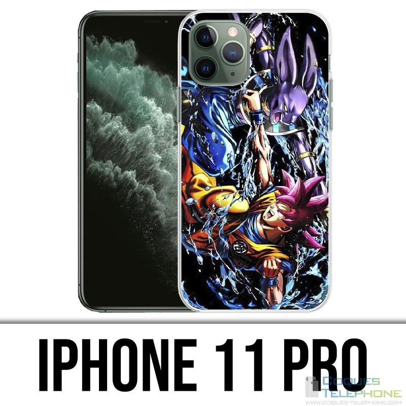 Funda iPhone 11 Pro - Dragon Ball Goku Vs Beerus