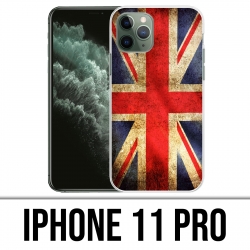 Coque iPhone 11 Pro - Drapeau Uk Vintage