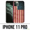 Coque iPhone 11 Pro - Drapeau Usa
