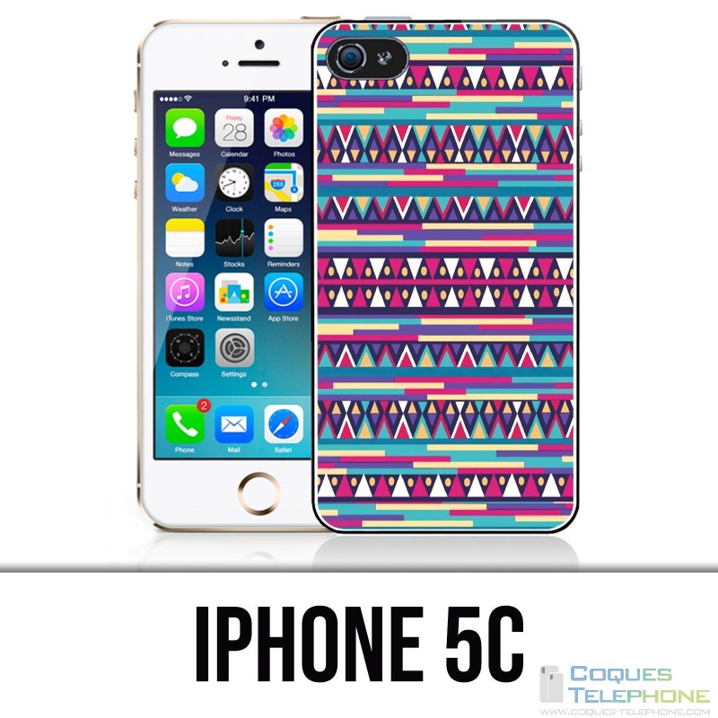 IPhone 5C Case - Pink Azteque