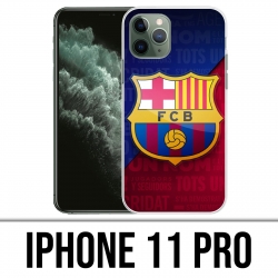 Coque iPhone 11 PRO - Football Fc Barcelone Logo