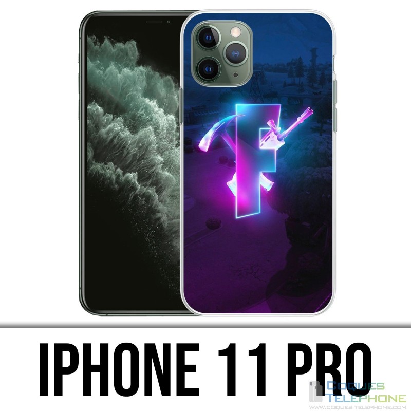 Custodia per iPhone 11 Pro - Fortnite Logo Glow