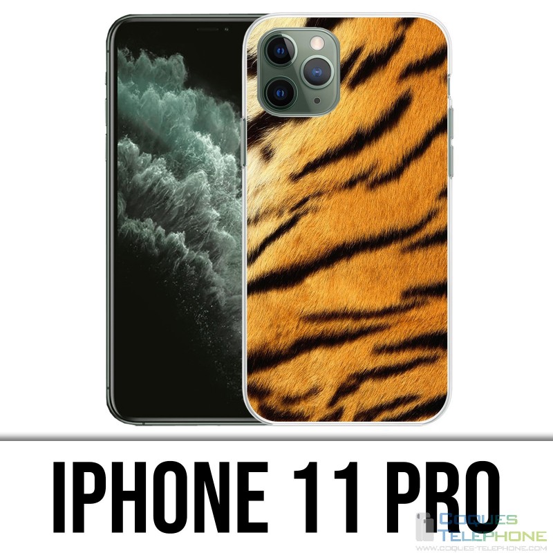 Coque iPhone 11 PRO - Fourrure Tigre