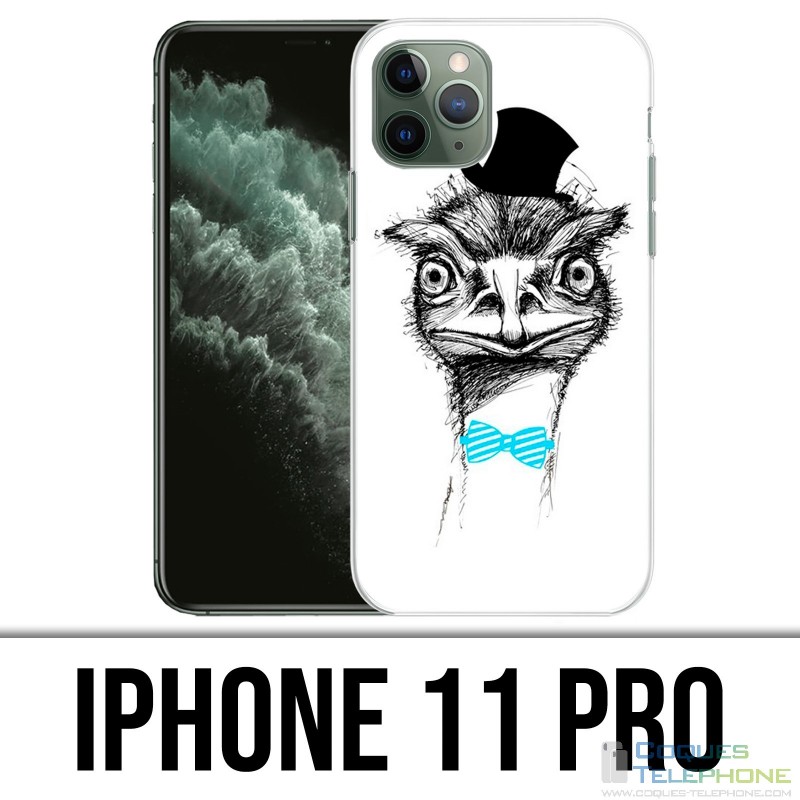 Coque iPhone 11 Pro - Funny Autruche