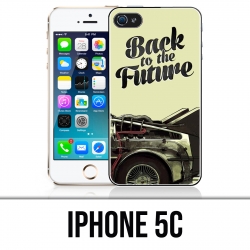Coque iPhone 5C - Back To The Future Delorean