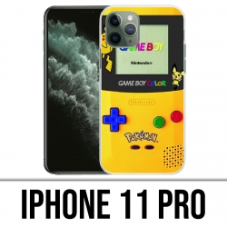 Coque iPhone 11 PRO - Game Boy Color Pikachu Jaune Pokémon