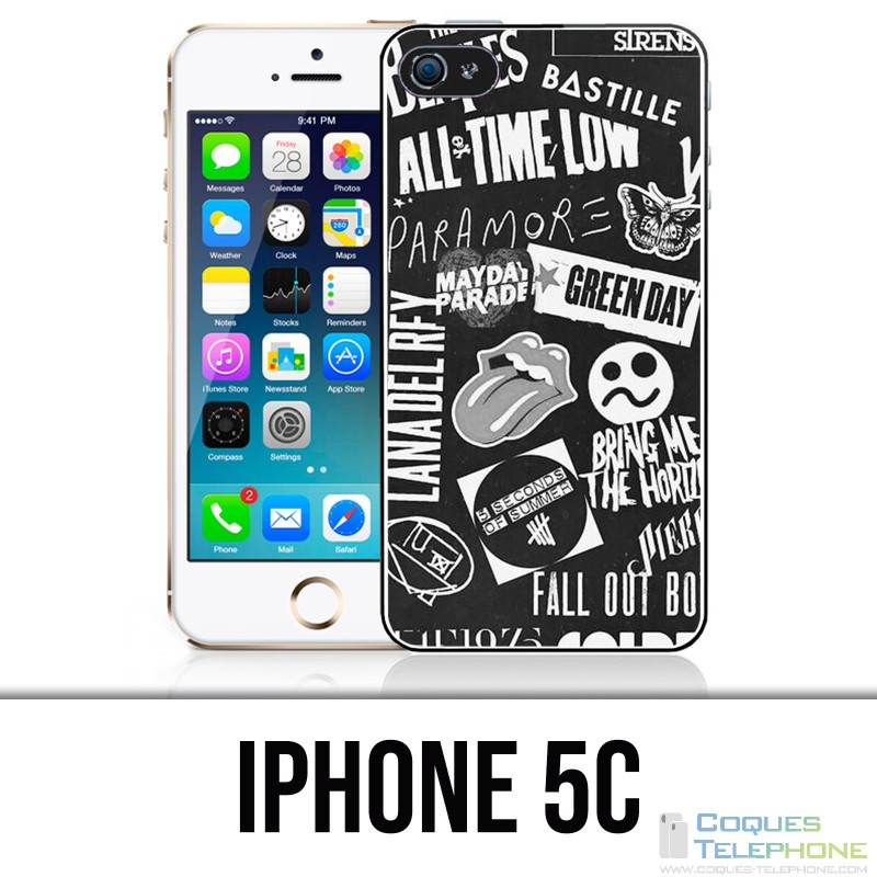 Custodia per iPhone 5C - Distintivo rock