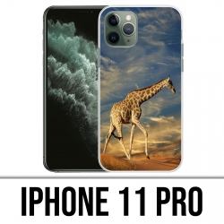 Custodia iPhone 11 Pro - Pelliccia di giraffa