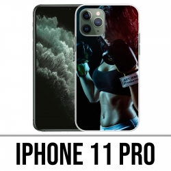 Coque iPhone 11 Pro - Girl Boxe
