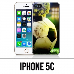 Coque iPhone 5C - Ballon Football Pied