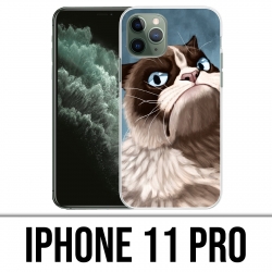 Coque iPhone 11 PRO - Grumpy Cat