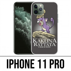 Coque iPhone 11 PRO - Hakuna Rattata Pokémon Roi Lion