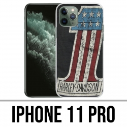 Coque iPhone 11 PRO - Harley Davidson Logo