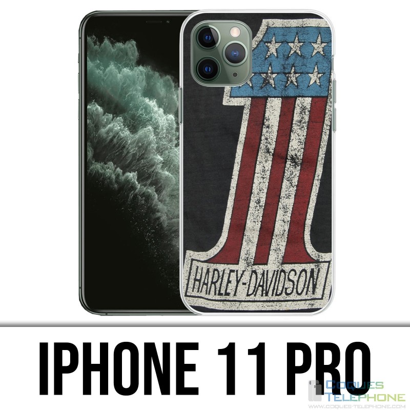 Coque iPhone 11 PRO - Harley Davidson Logo