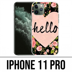 Funda iPhone 11 Pro - Hello Pink Heart
