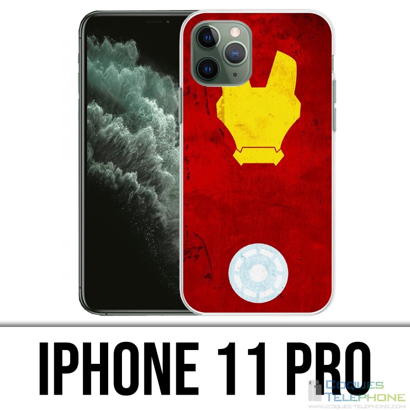 Coque iPhone 11 PRO - Iron Man Art Design