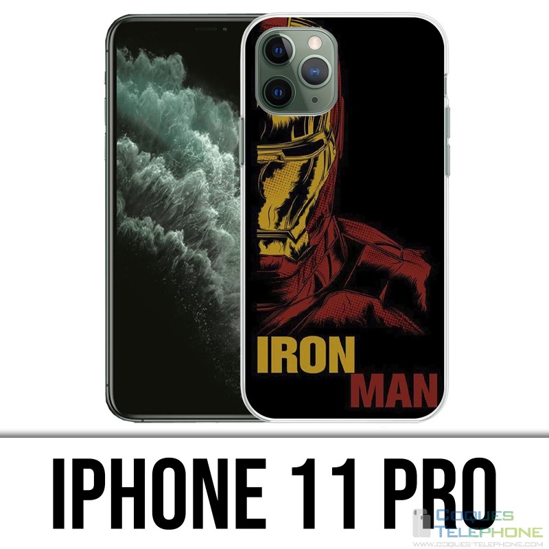 Coque iPhone 11 PRO - Iron Man Comics