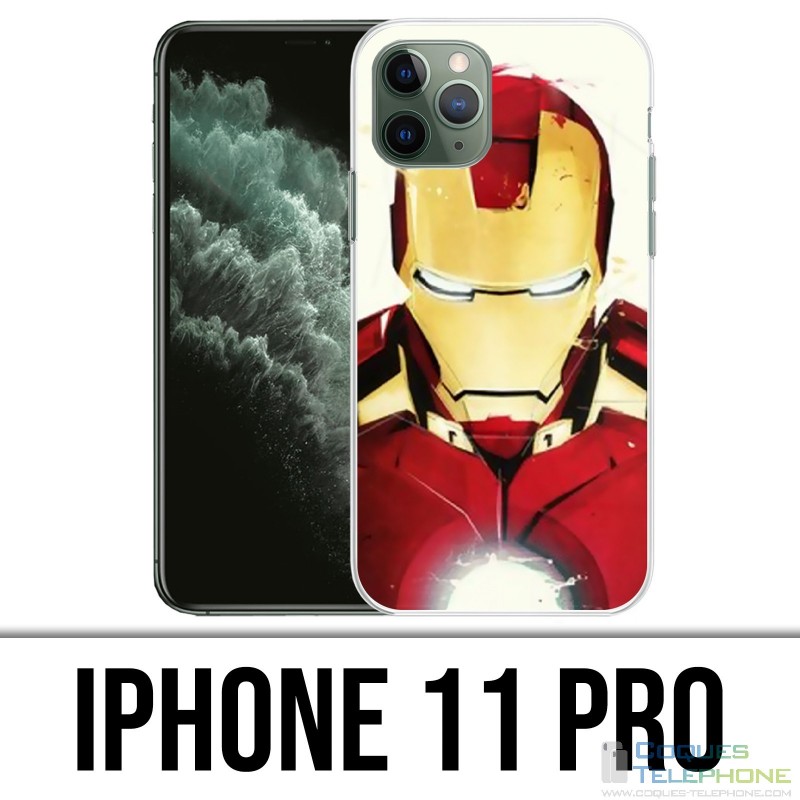 Coque iPhone 11 PRO - Iron Man Paintart