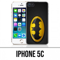 Custodia per iPhone 5C - Batman Logo classico giallo nero