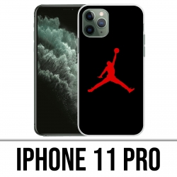 Coque iPhone 11 PRO - Jordan Basketball Logo Noir