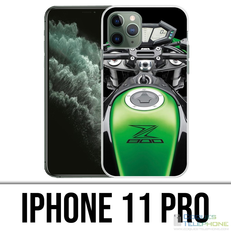 Coque iPhone 11 PRO - Kawasaki Z800 Moto