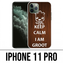 Funda para iPhone 11 Pro - Mantenga la calma Groot