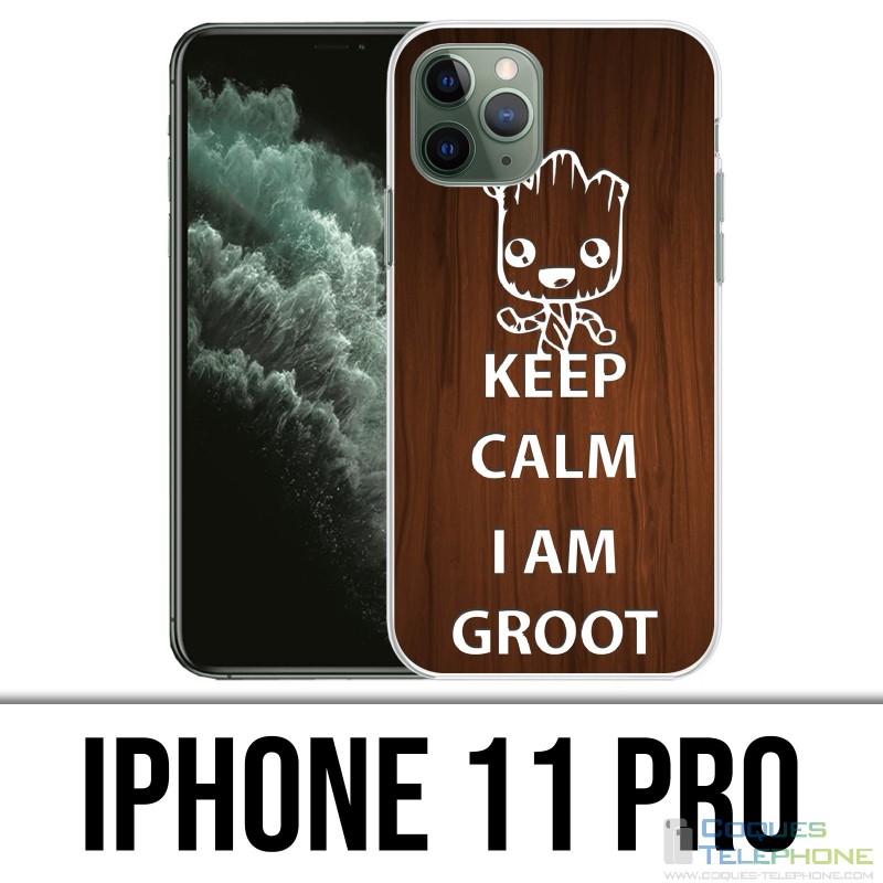 Coque iPhone 11 PRO - Keep Calm Groot