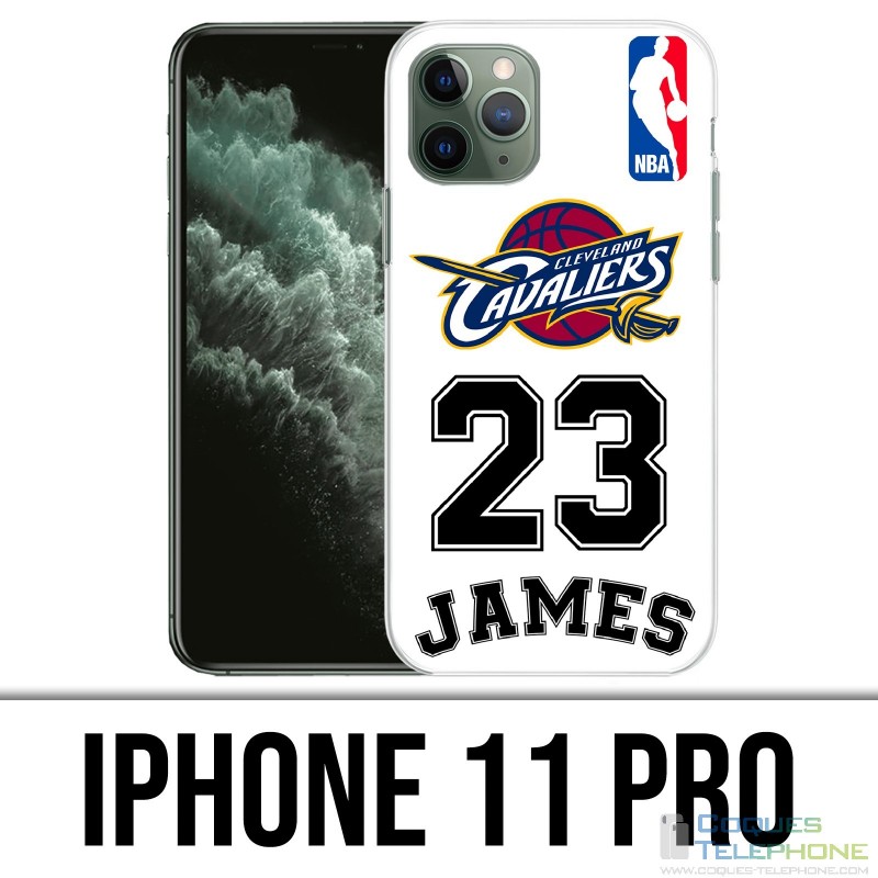 Coque iPhone 11 Pro - Lebron James Blanc