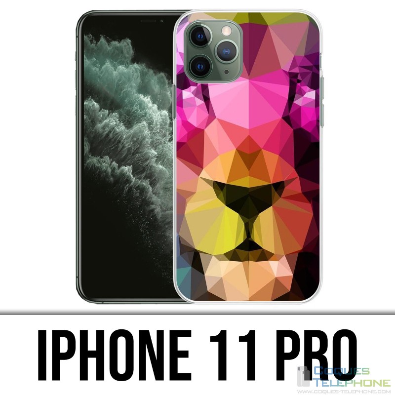 IPhone 11 Pro Hülle - Geometrischer Löwe