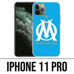 Coque iPhone 11 PRO - Logo Om Marseille Bleu