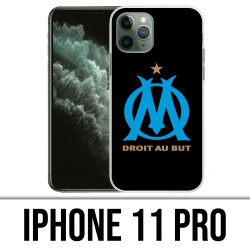 Coque iPhone 11 PRO - Logo Om Marseille Noir