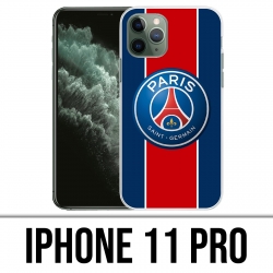Coque iPhone 11 PRO - Logo Psg New Bande Rouge
