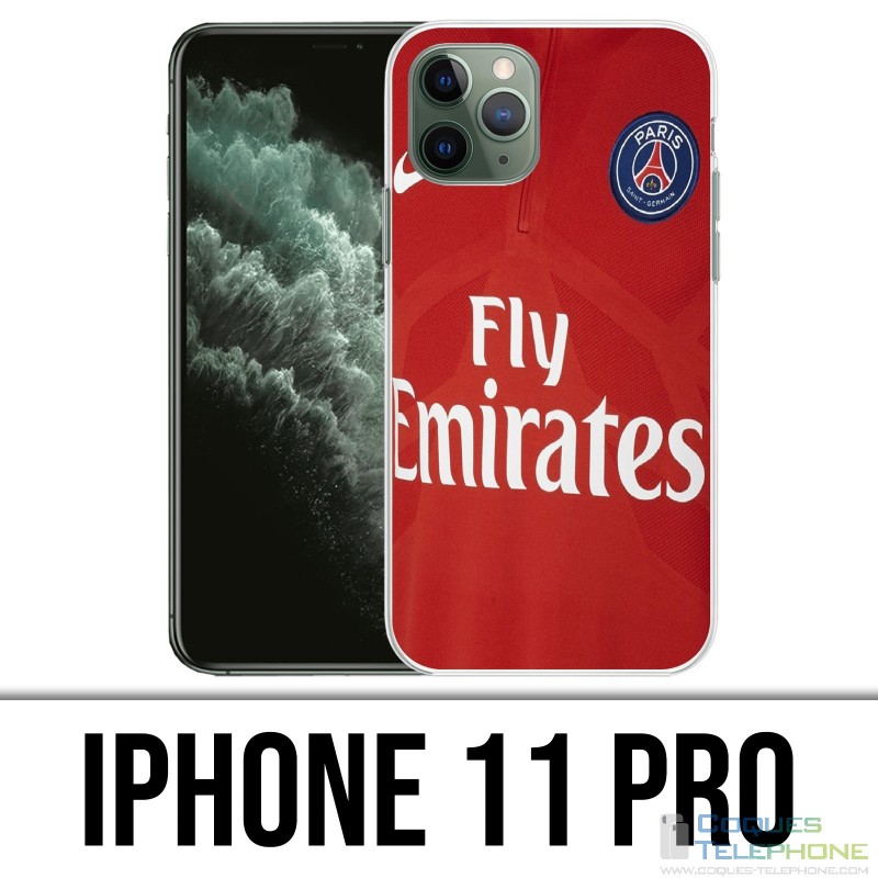 Coque iPhone 11 PRO - Maillot Rouge Psg
