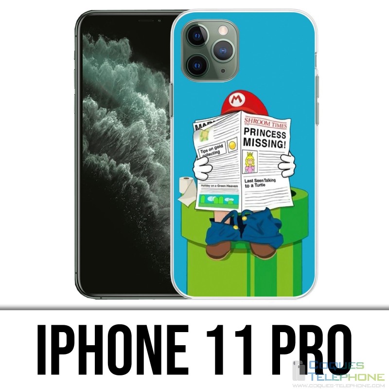 Coque iPhone 11 PRO - Mario Humour