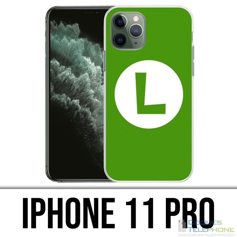 Funda para iPhone 11 Pro - Mario Logo Luigi