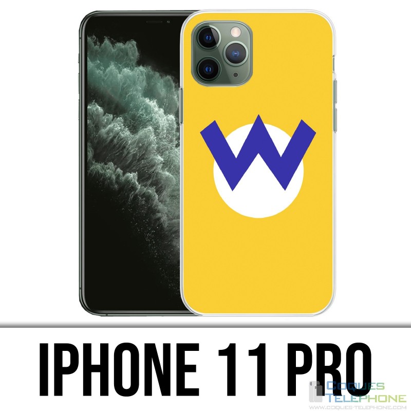 Coque iPhone 11 PRO - Mario Wario Logo