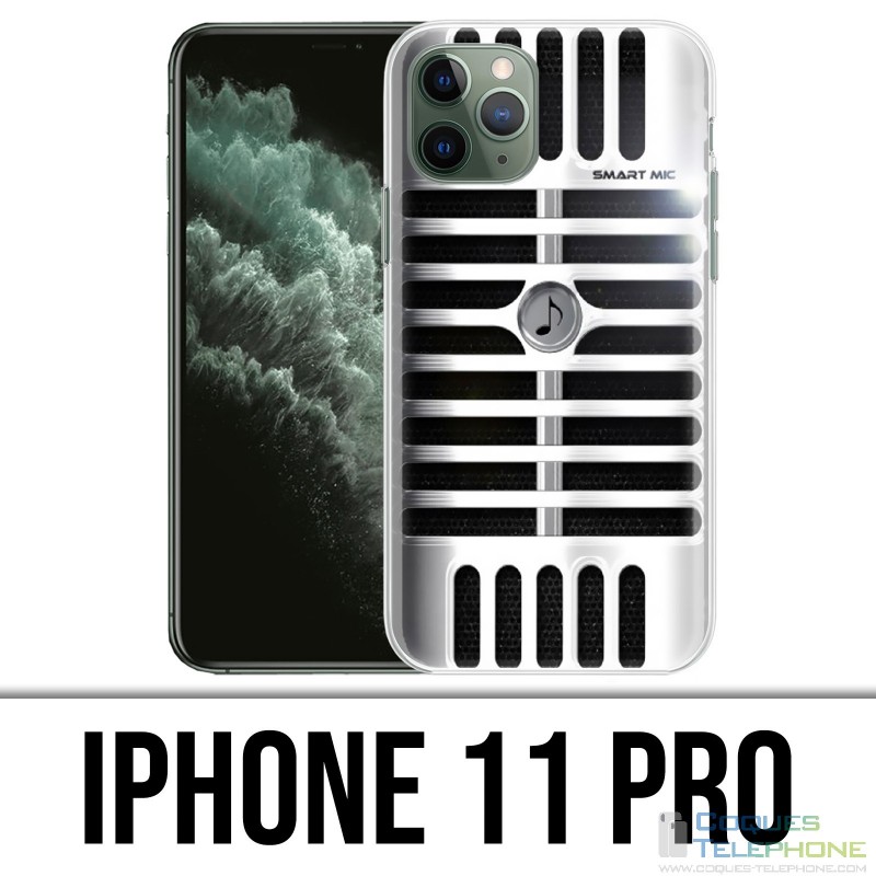 Custodia per iPhone 11 Pro - Microfono vintage