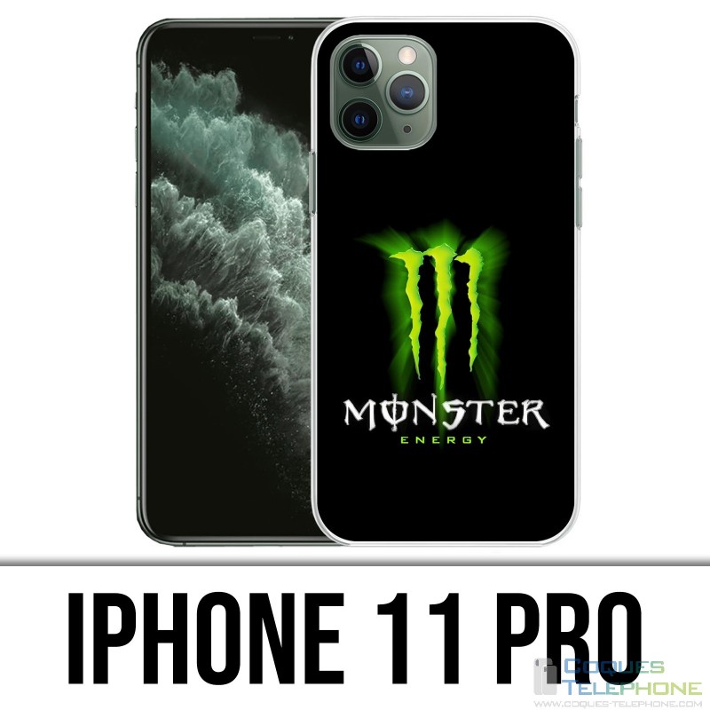 IPhone 11 Pro Hülle - Monster Energy Logo Glow
