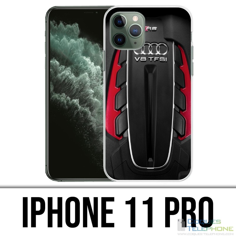 Coque iPhone 11 PRO - Moteur Audi V8