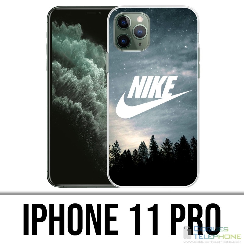 Custodia per iPhone 11 Pro - Logo Nike in legno