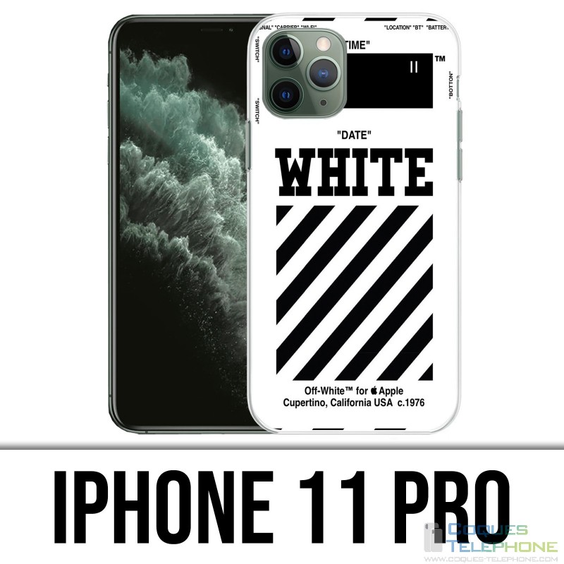 Coque iPhone 11 PRO - Off White Blanc