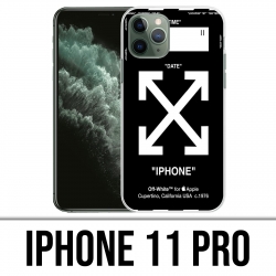 Custodia iPhone 11 Pro - Nero bianco sporco