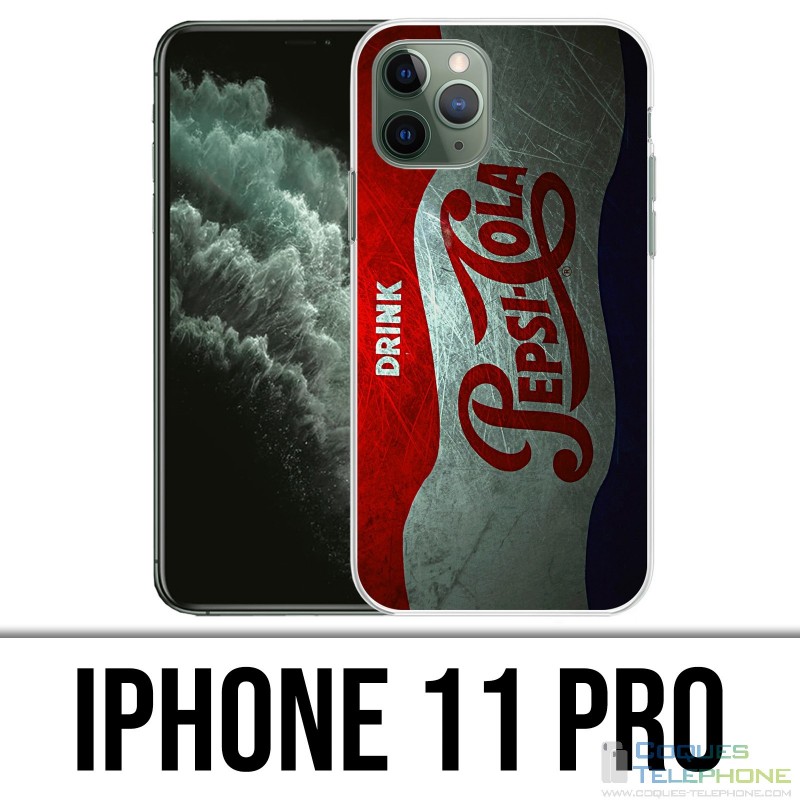 Custodia per iPhone 11 Pro - Pepsi vintage