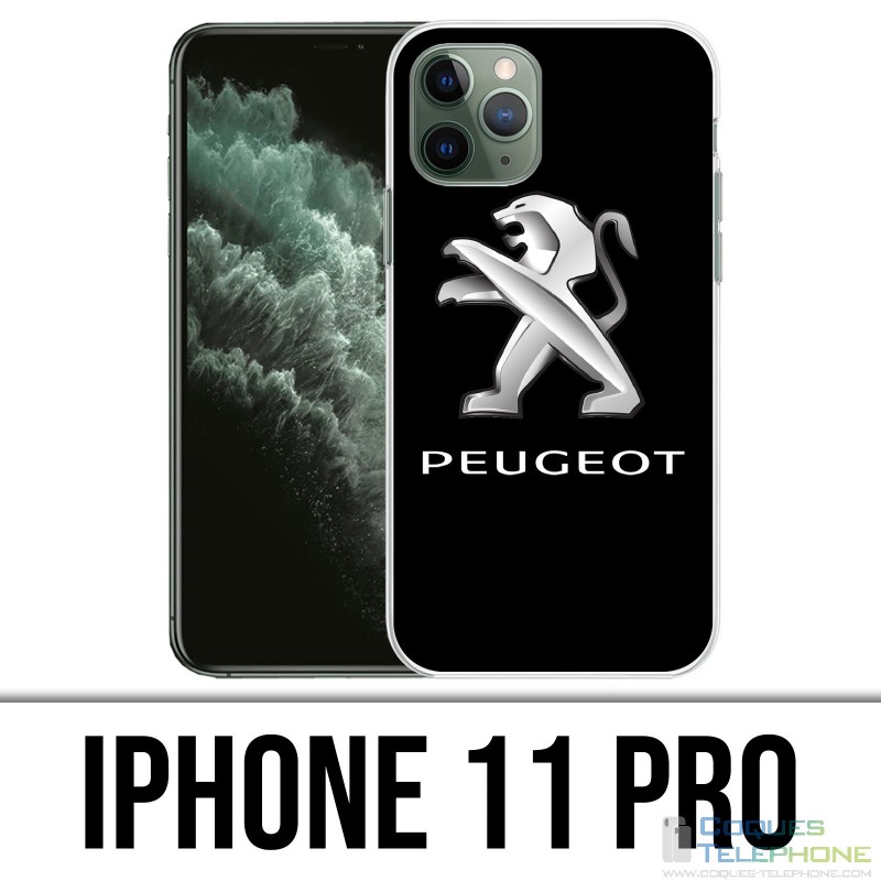 Custodia per iPhone 11 Pro - Logo Peugeot