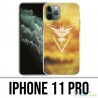 Coque iPhone 11 PRO - Pokémon Go Team Jaune Grunge