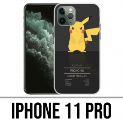 Coque iPhone 11 PRO - Pokémon Pikachu Id Card